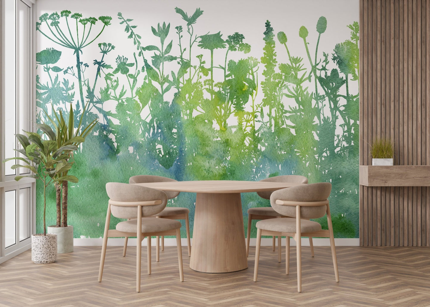 Watercolor Tree Reverie Wallpaper Mural for decor