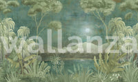 Moonlight Oasis Mural Wall Mural