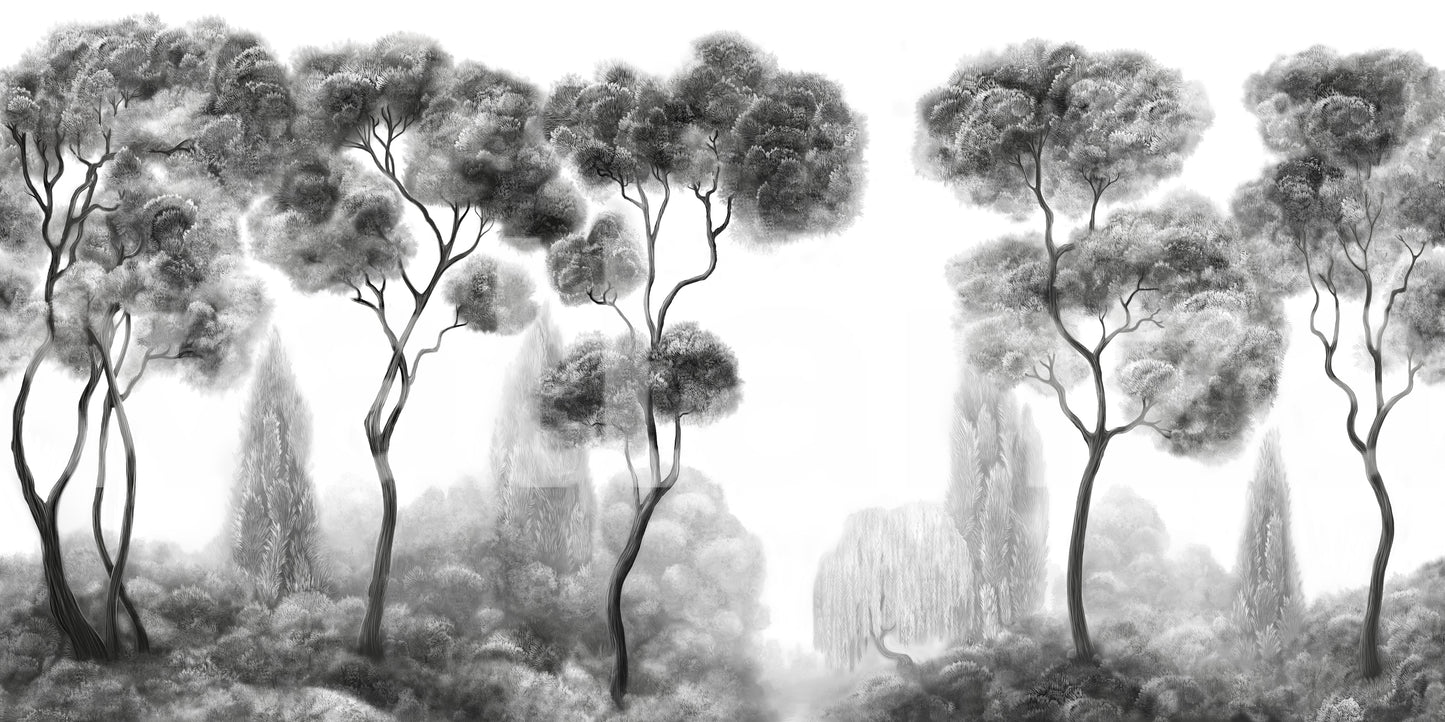 Whispering Pines Landscape Wall Mural
