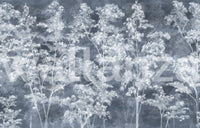 Misty Indigo Maple Forest Wall Mural
