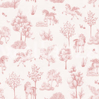 Magical Unicorn Forest Blush Pink Wallpaper Wallpaper⁠