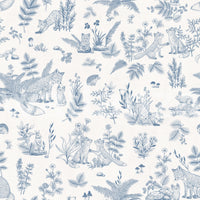 Enchanted Woodland Friends Sketch Wall Mural Wallpaper⁠