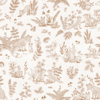 Charming Woodland Forest Animal Illustration Wallpaper Wallpaper⁠