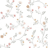 Soft Pastel Meadow Floral Seamless Wallpaper Wallpaper⁠