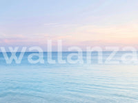 Ethereal Morning Sea Calm Gradient Mural Wall Mural