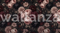 Dark Moody Romantic Floral Bloom Wallpaper Wall Mural