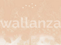 Minimalist Blush Botanical Tree Mural Wall Mural