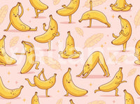 Cute Cartoon Banana Yoga Pose Wallpaper Wallpaper⁠