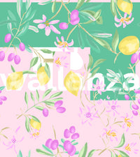 lemon floral Wallpaper⁠