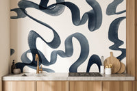 Wavy Elegance Wall Mural - Wallanza