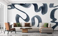 Wavy Elegance Wall Mural - Wallanza