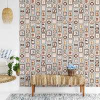 Cartoon zoo animal framed art wall murals for kids.