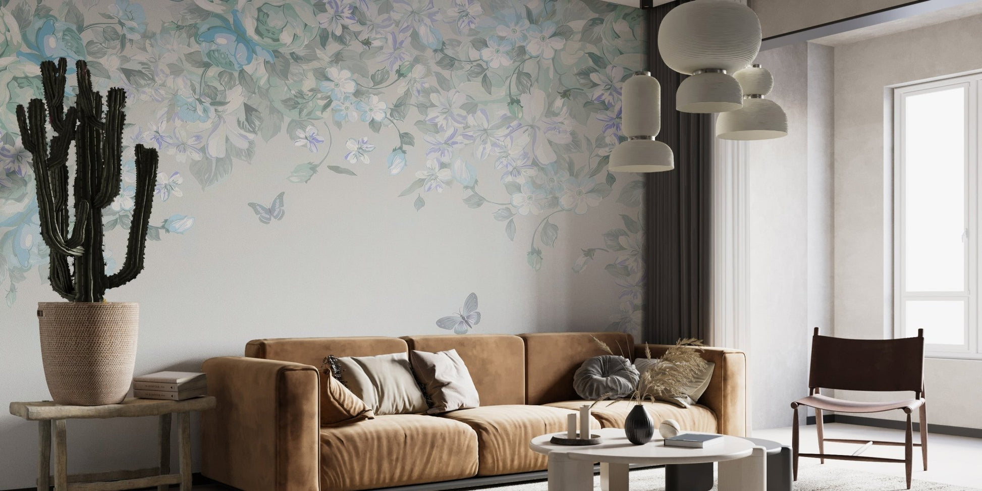 Whimsical Butterfly Meadow Wall Mural - Wallanza