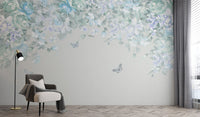 Whimsical Butterfly Meadow Wall Mural - Wallanza