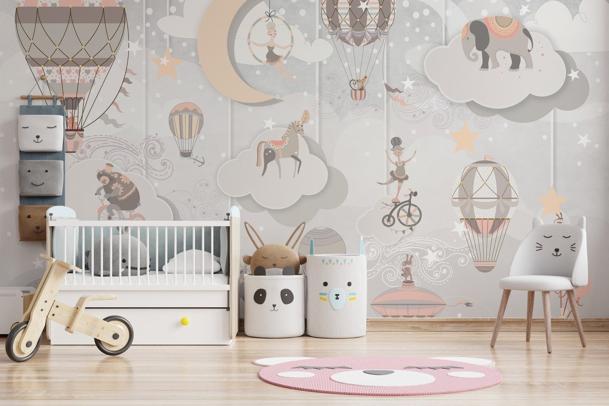 Whimsical Circus Wallpaper Mural - Wallanza