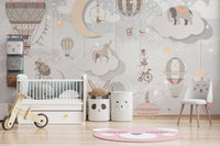 Whimsical Circus Wallpaper Mural - Wallanza