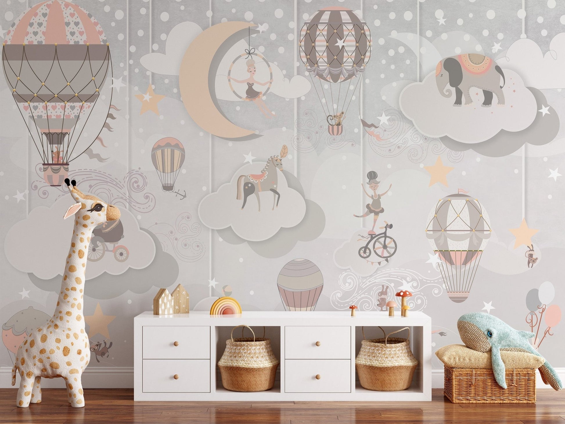 Whimsical Circus Wallpaper Mural - Wallanza