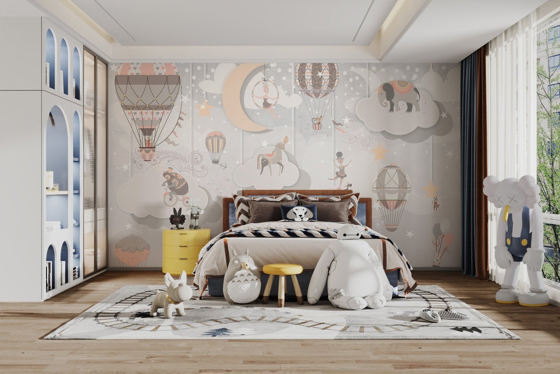 Whimsical Circus Wallpaper Mural - Wallanza