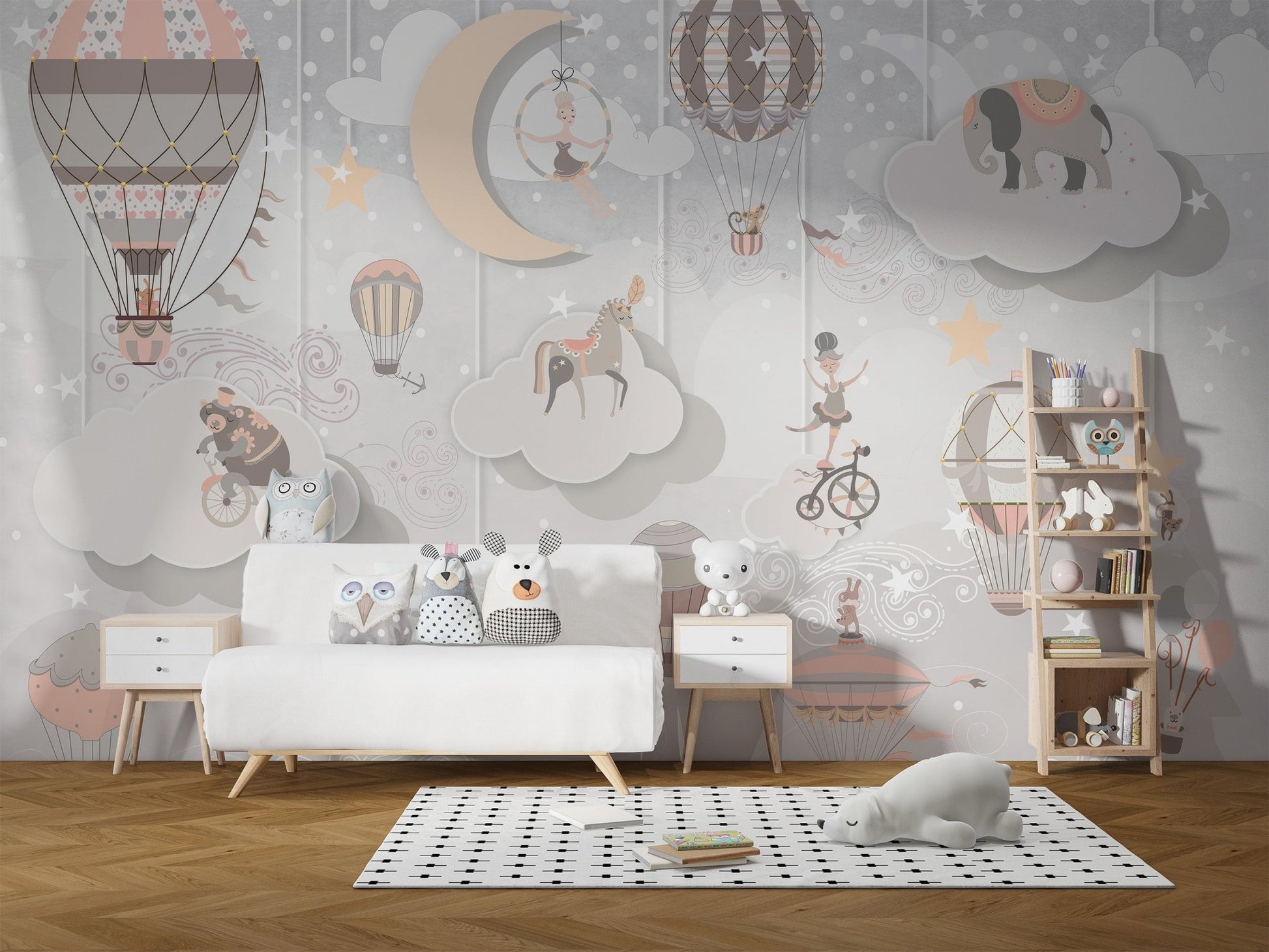 Whimsical Circus Wallpaper Mural - Wallanza