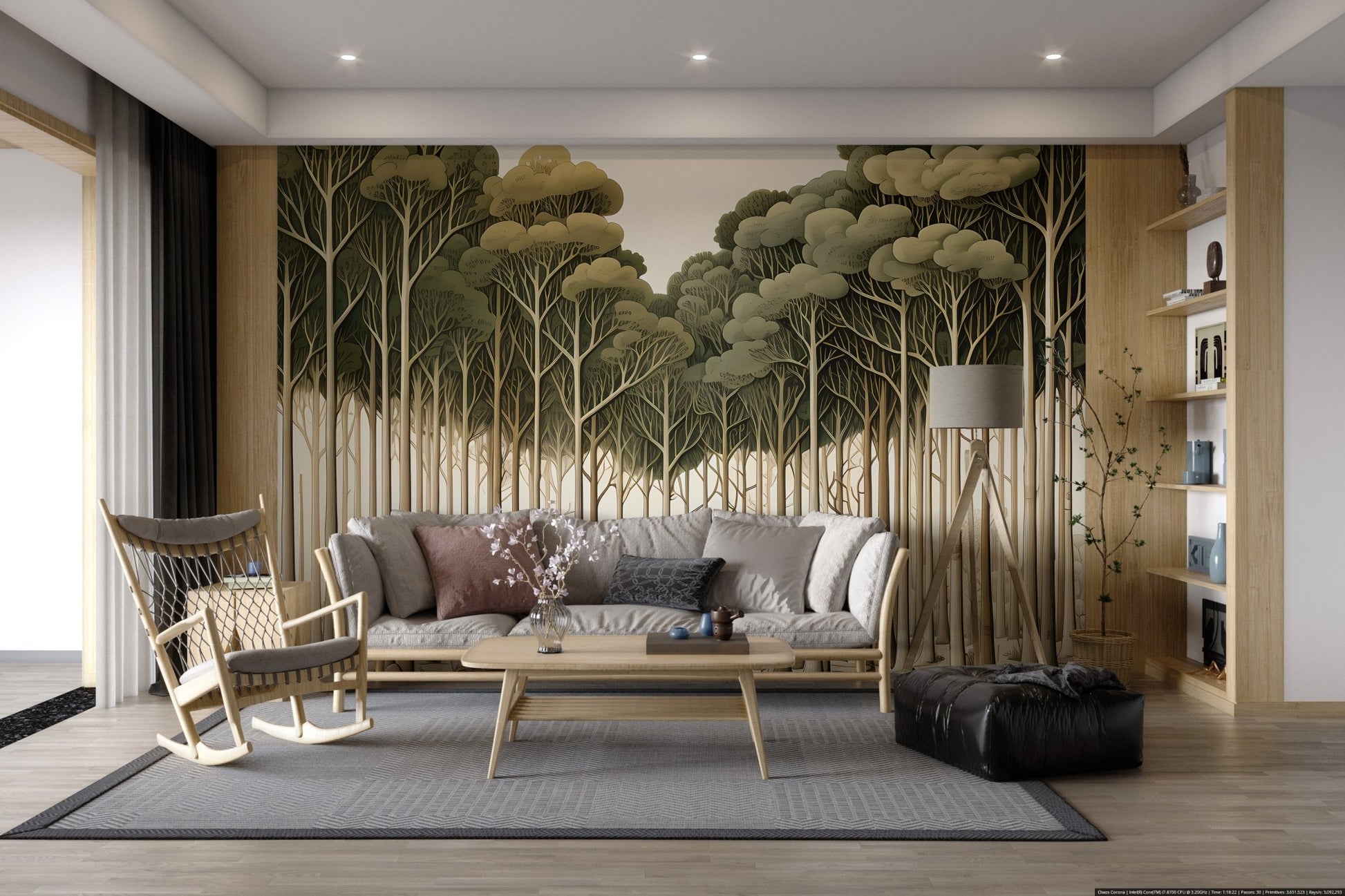 Whimsical Fantasy Forest Wallpaper - Wallanza