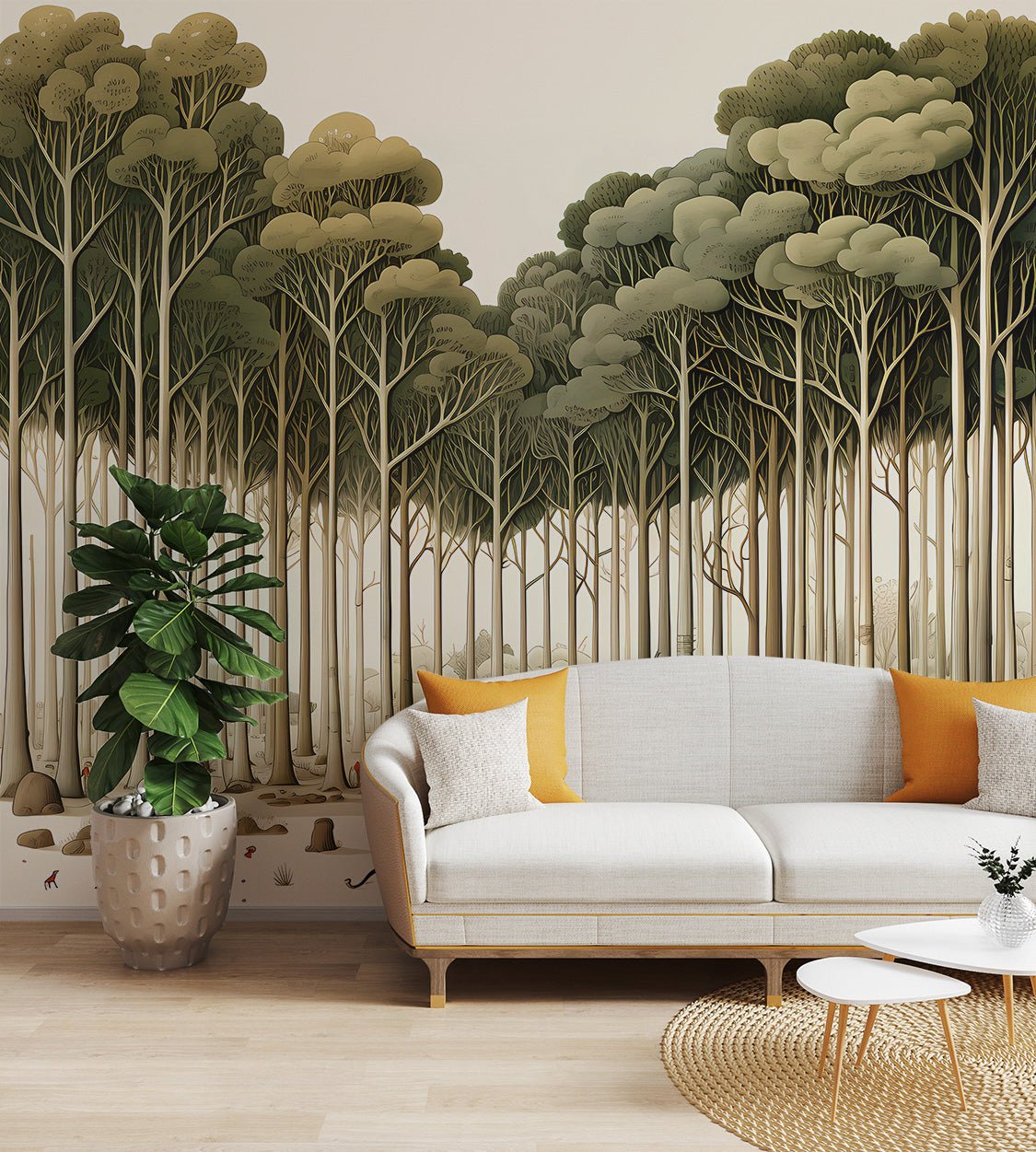 Whimsical Fantasy Forest Wallpaper - Wallanza