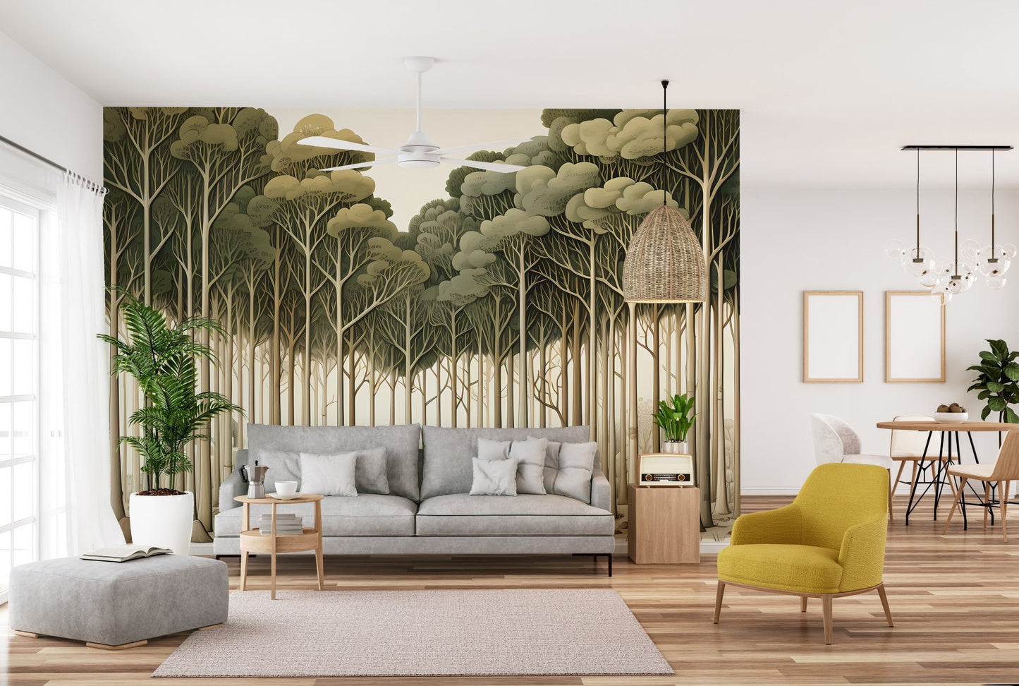 Whimsical Fantasy Forest Wallpaper - Wallanza
