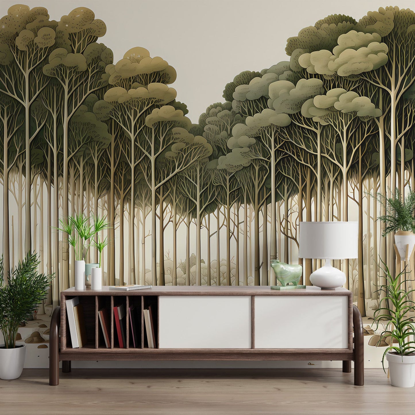 Whimsical Fantasy Forest Wallpaper - Wallanza