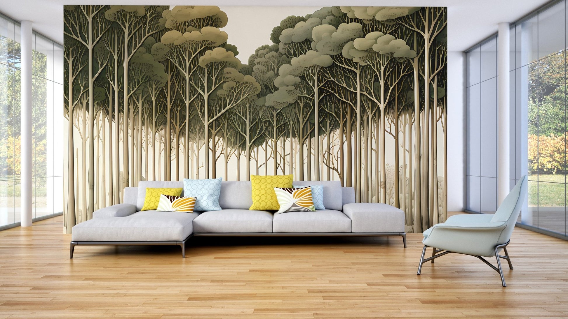 Whimsical Fantasy Forest Wallpaper - Wallanza