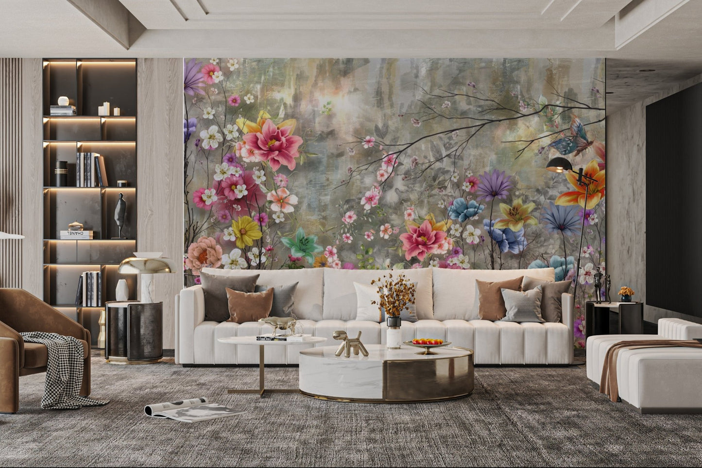 Whimsical Floral Garden Wallpaper - Wallanza