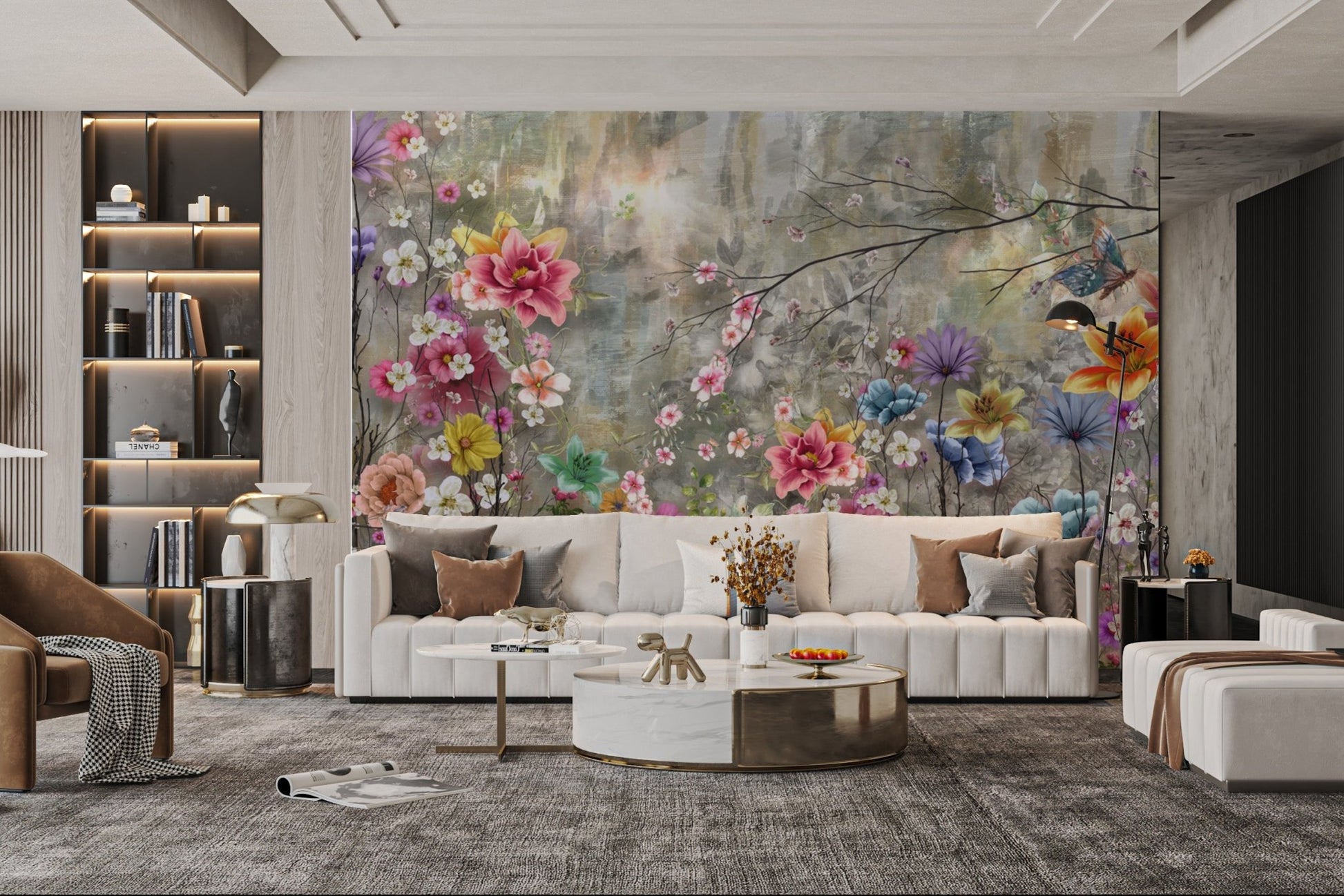 Whimsical Floral Garden Wallpaper - Wallanza