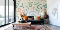 Whimsical Geometry Wall Mural - Wallanza