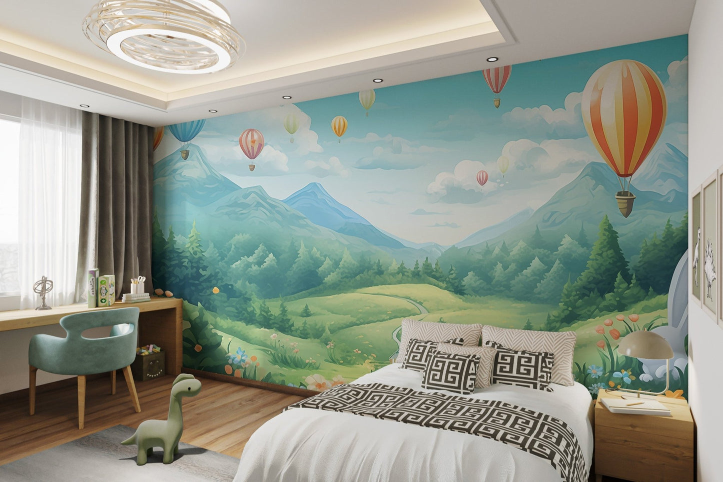 Whimsical Hot Air Balloon Wallpaper - Wallanza