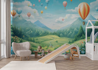 Whimsical Hot Air Balloon Wallpaper - Wallanza