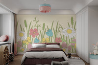 Whimsical Wildflower Botanical Wallpaper - Wallanza