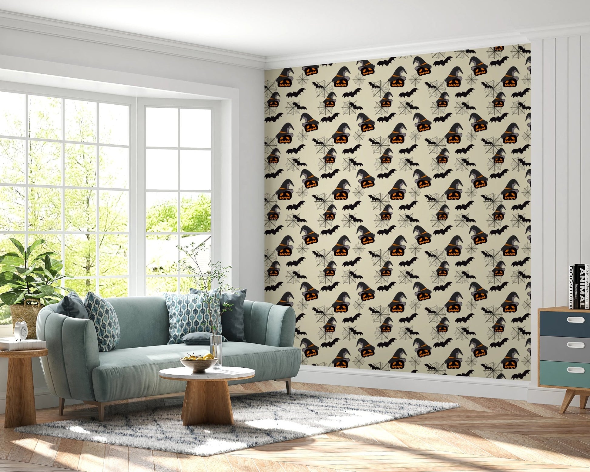 Whimsical Witches' Brew Halloween Rose Wallpaper