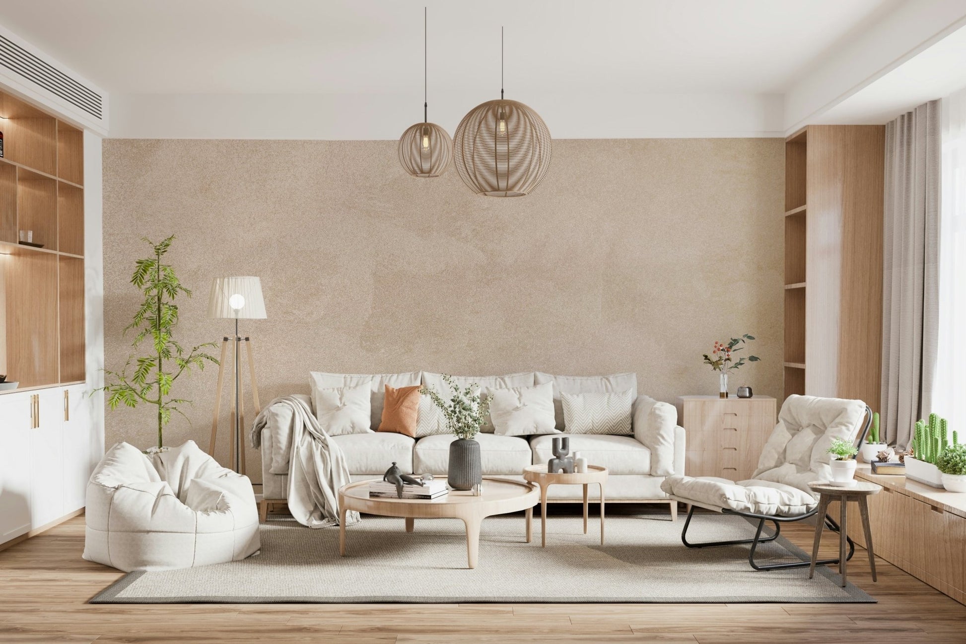 Whisper of Beige Wall Mural - Wallanza