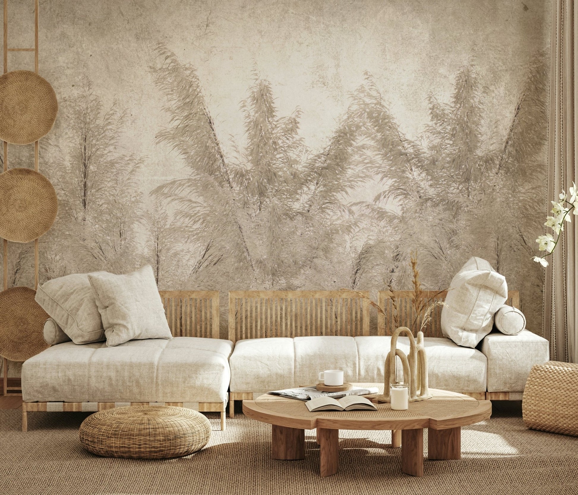 Whispering Grassland Wall Mural - Wallanza