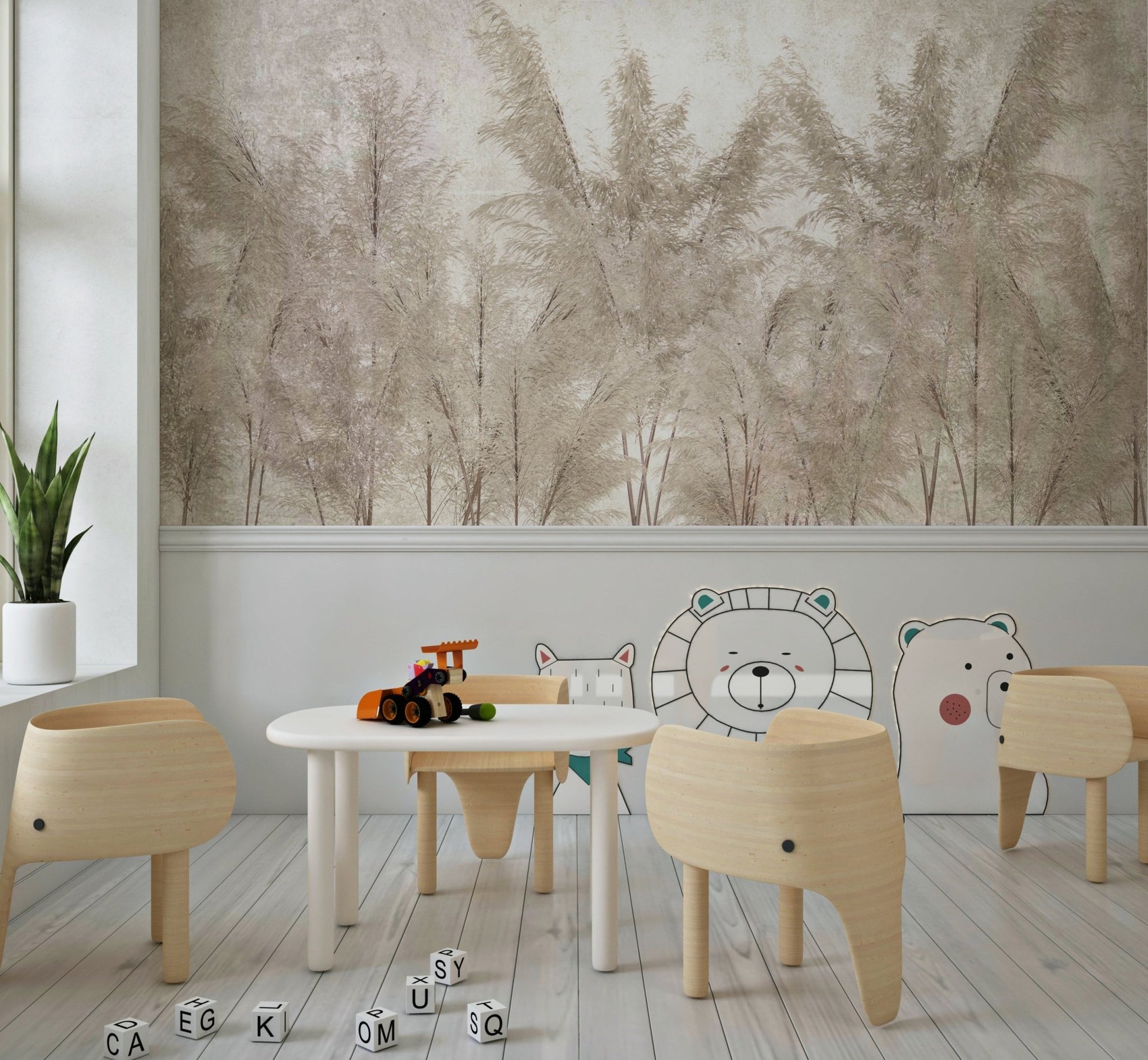 Whispering Grassland Wall Mural - Wallanza