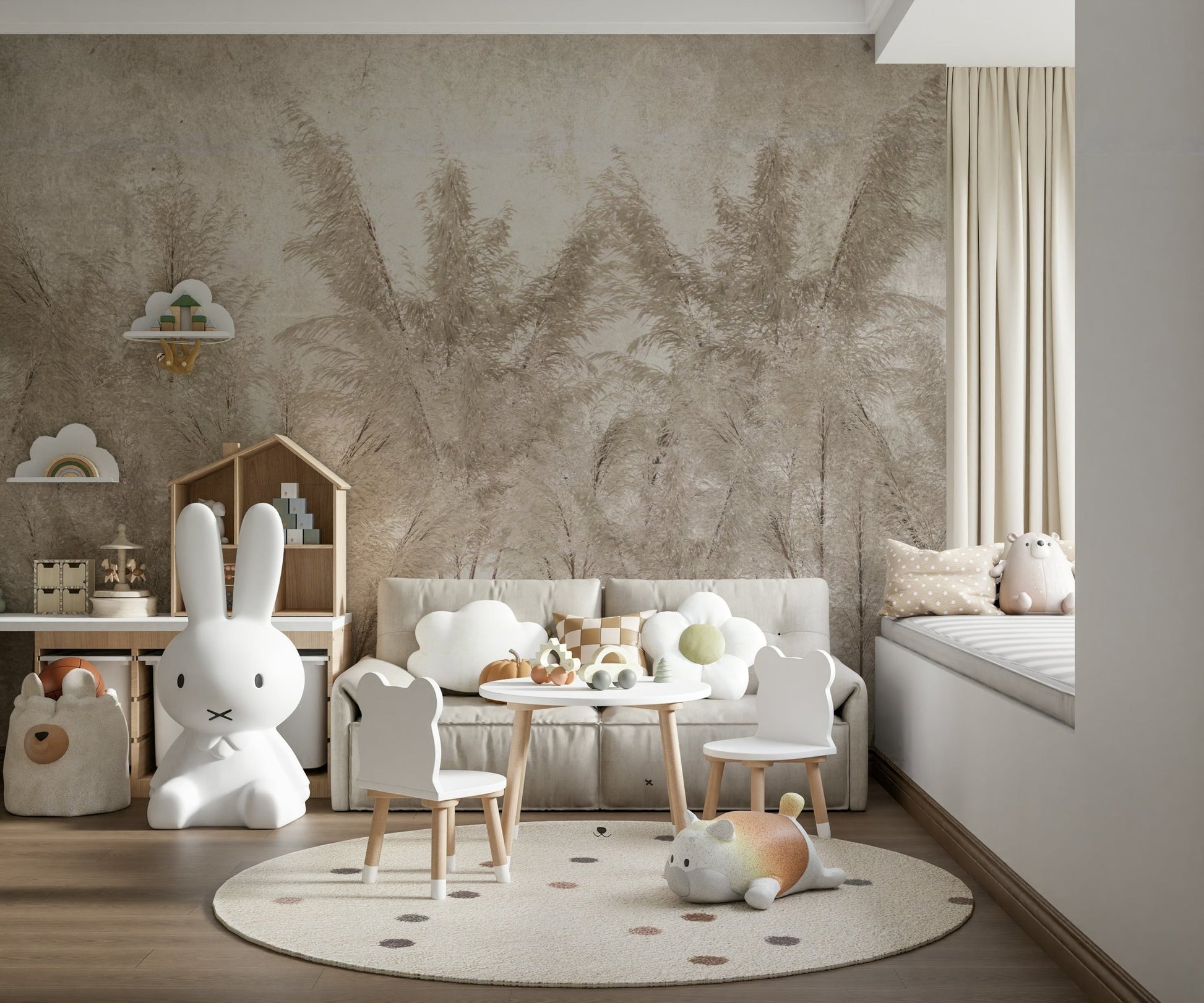 Whispering Grassland Wall Mural - Wallanza