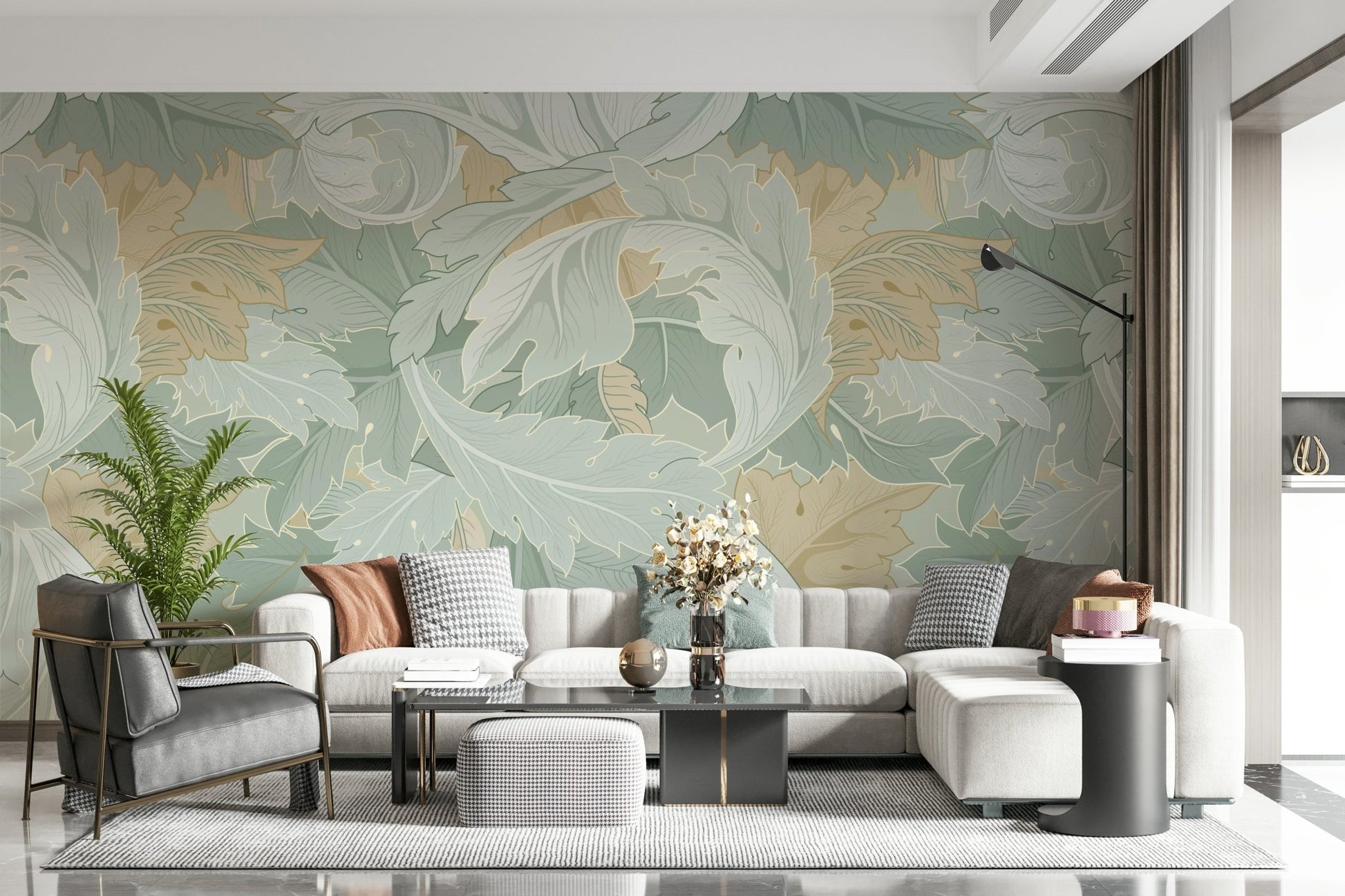 Whispering Leaves Wall Mural - Wallanza