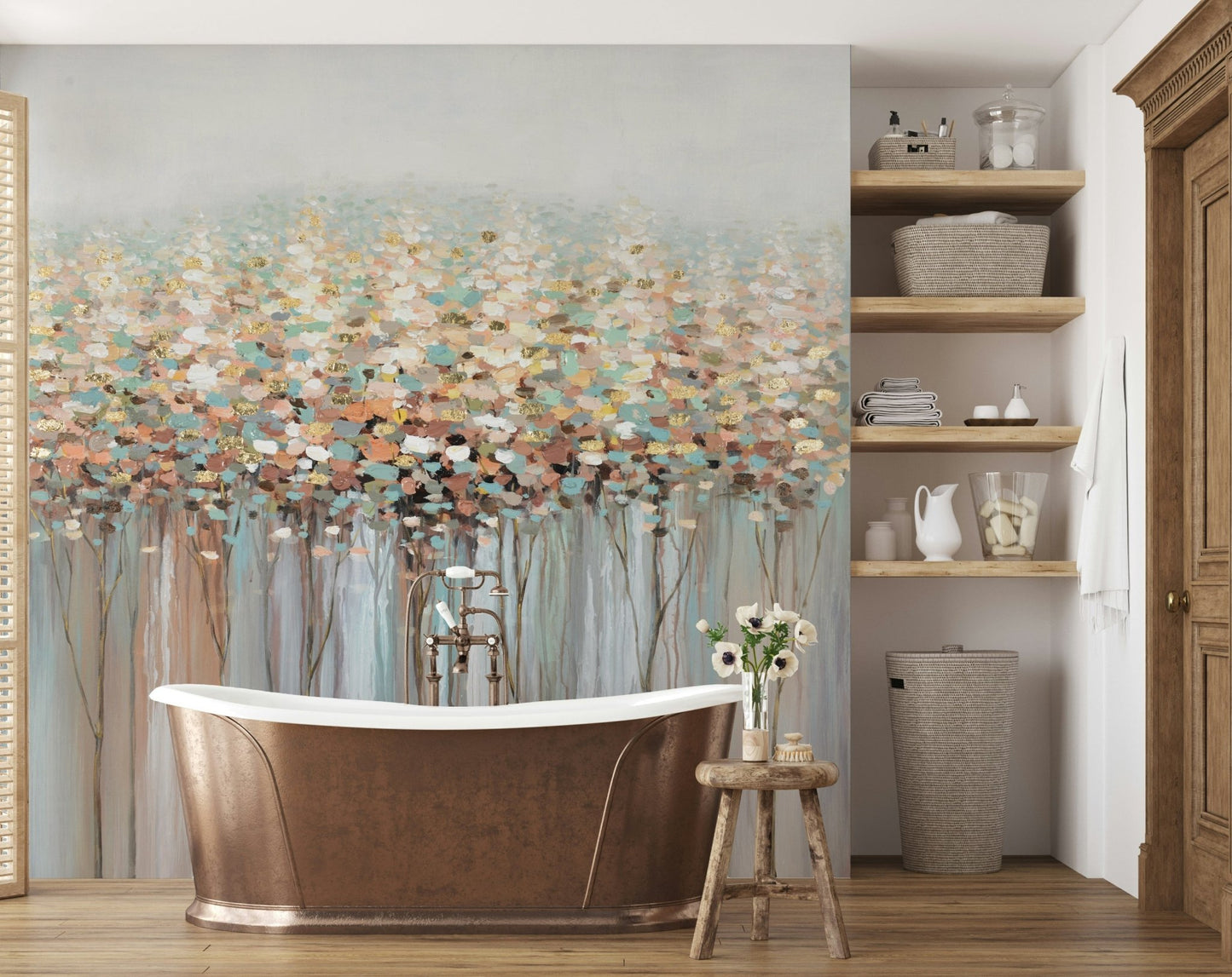 Whispers of Autumn Gold Wall Mural - Wallanza