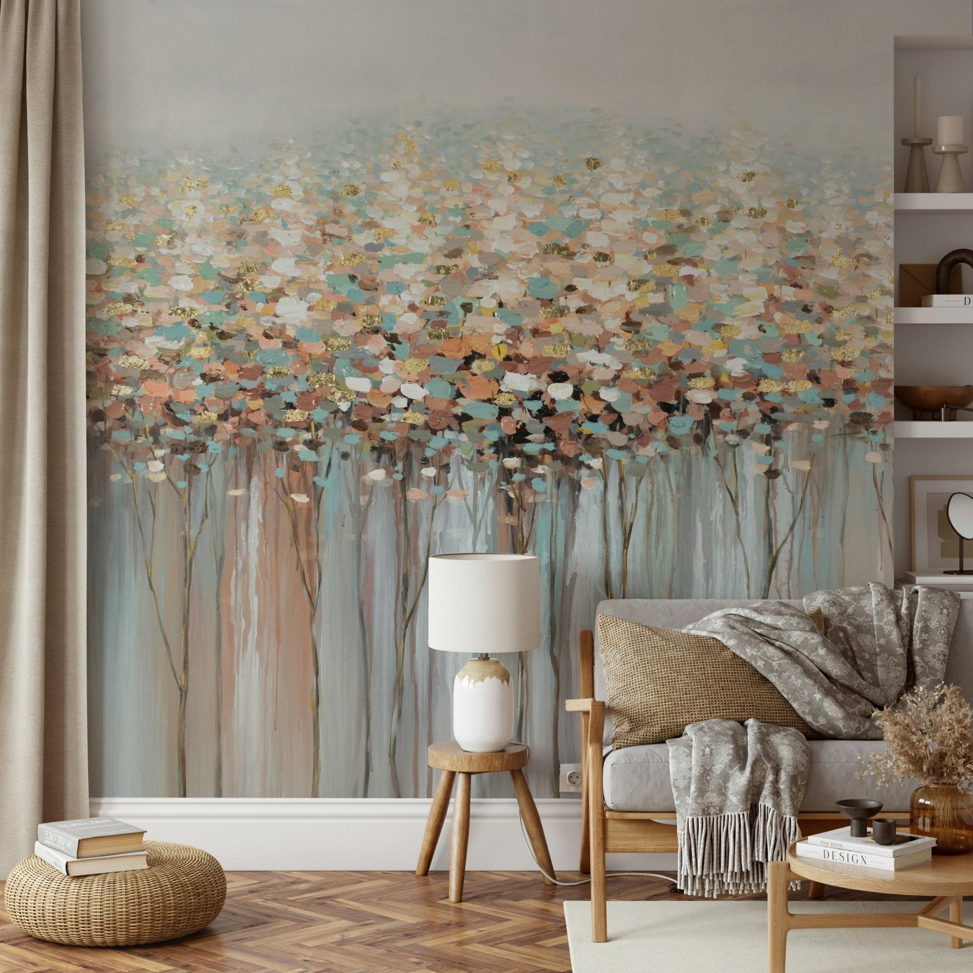 Whispers of Autumn Gold Wall Mural - Wallanza