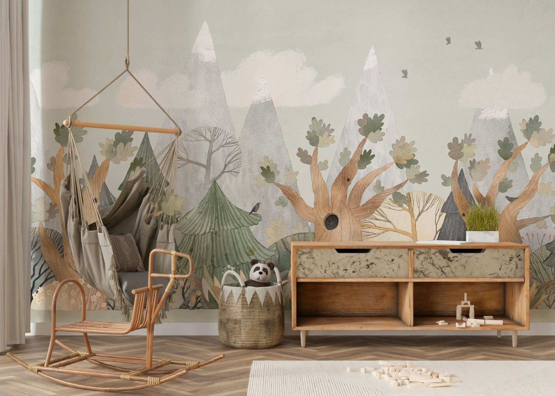 Whispers of the Wildwood Wall Mural - Wallanza
