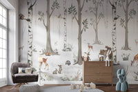 White Forest Wallpaper for Walls - Wallanza