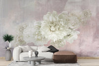 Peonies floral wall design

