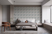 Tropical Palms Whitewashed Wallpaper Mural for rooms