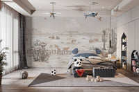 Wild West Cowboy Mural Wallpaper - Wallanza