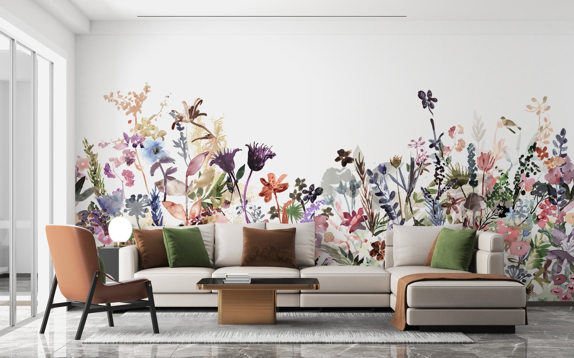 Wildflower Whispers Wall Mural - Wallanza
