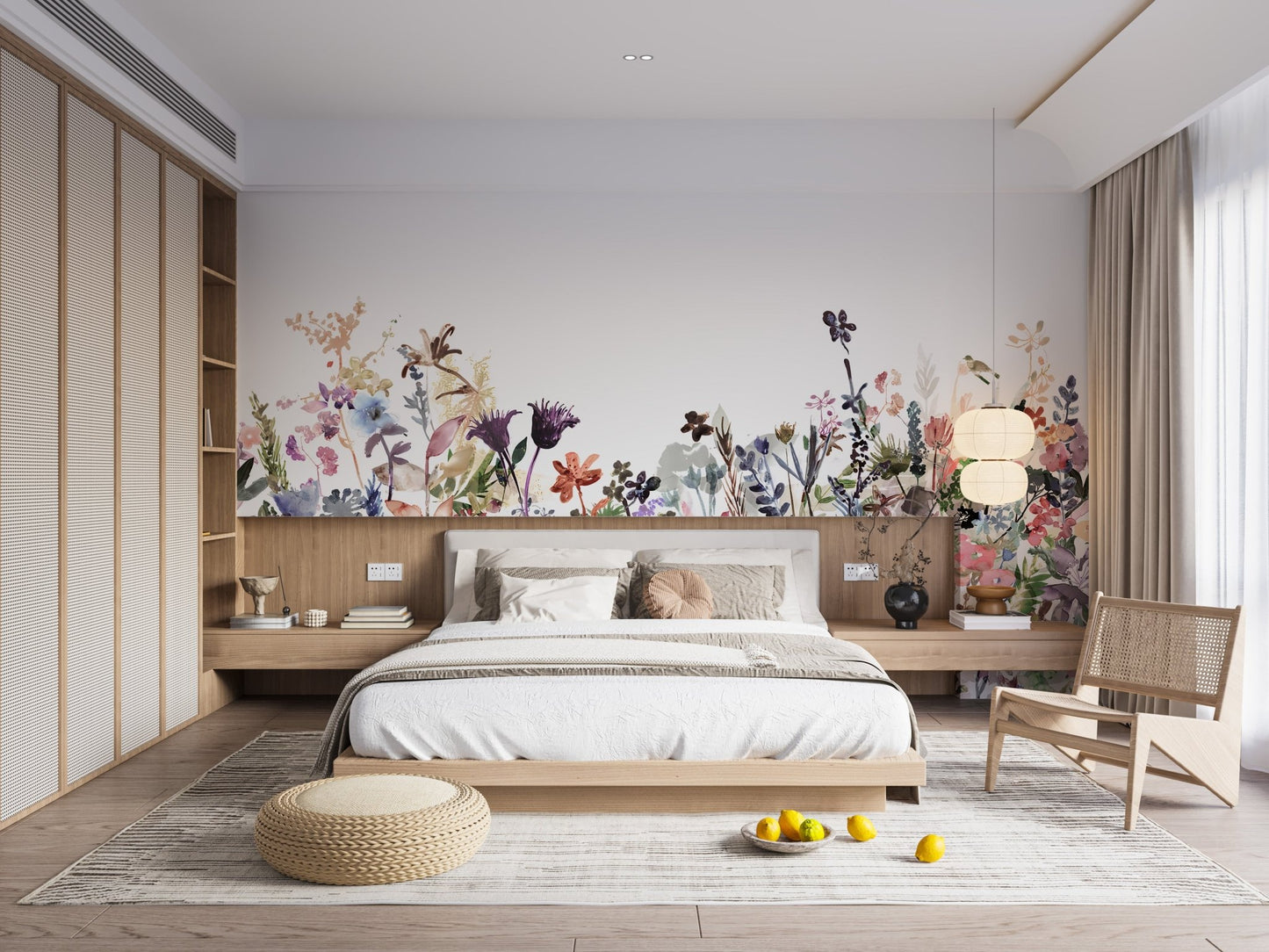 Wildflower Whispers Wall Mural - Wallanza