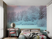 Winter Landscape Snow Forest Wallpaper - Wallanza